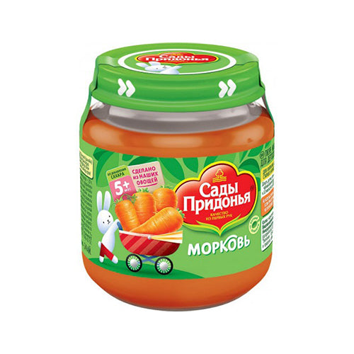 картинка Детское пюре "Морковь". Сады Придонья 120г – Prostor.ae