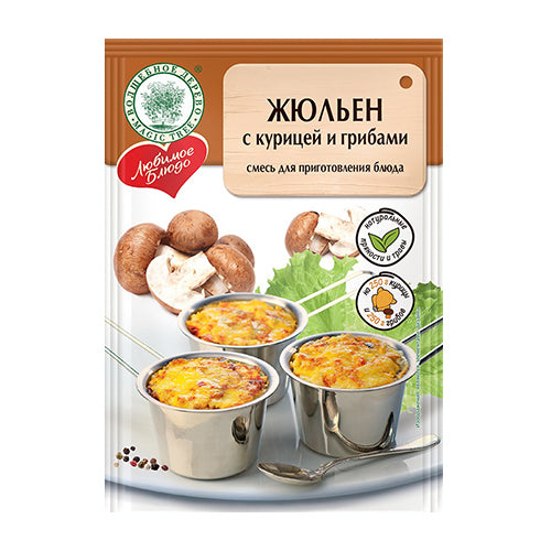 картинка Смесь для приготовления жульена с курицей и грибами "Волшебное дерево" 30г – Prostor.ae