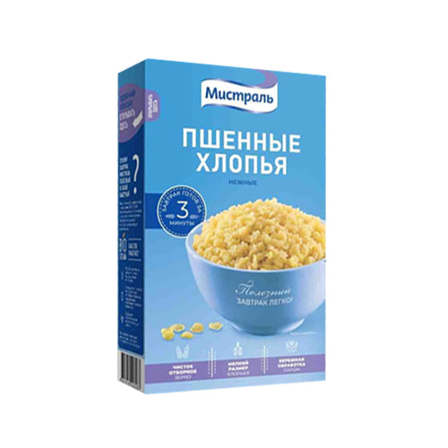 картинка Хлопья Пшеные нежные. Мистраль 400г – Prostor.ae