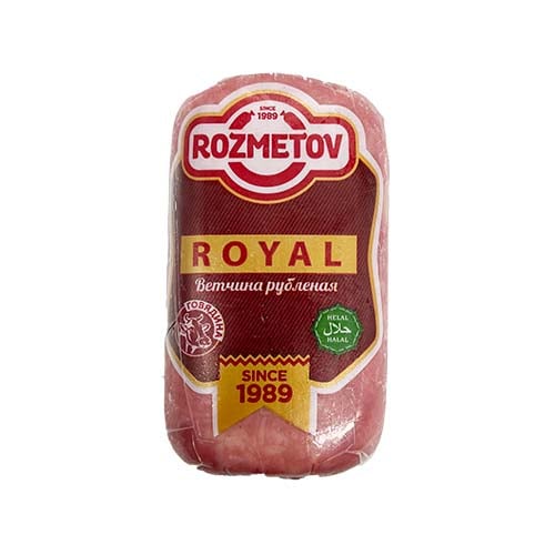 картинка Ветчина рубленая вареная из говядины "Royal" Халяль "Rozmetov" (Узбекистан) 450г – Prostor.ae