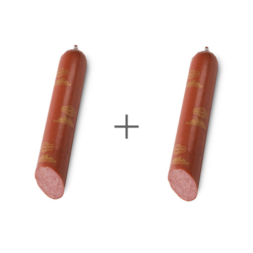 картинка Колбаса полукопченая "Альпийская" Халяль "Rozmetov" (Узбекистан) 2шт по 500г – Prostor.ae