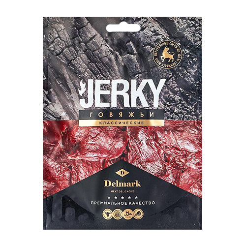 картинка Мясо говядины вяленое &quot;Jerky. Классические&quot;. Delmark (Узбекистан) 40г – Prostor.ae