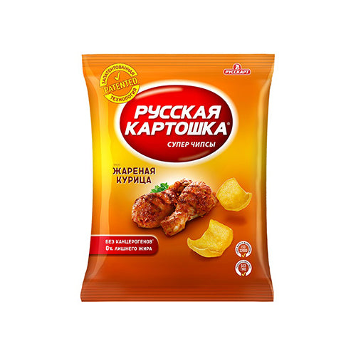 картинка Чипсы со вкусом жареной курицы "Русская картошка" 80г. – Prostor.ae