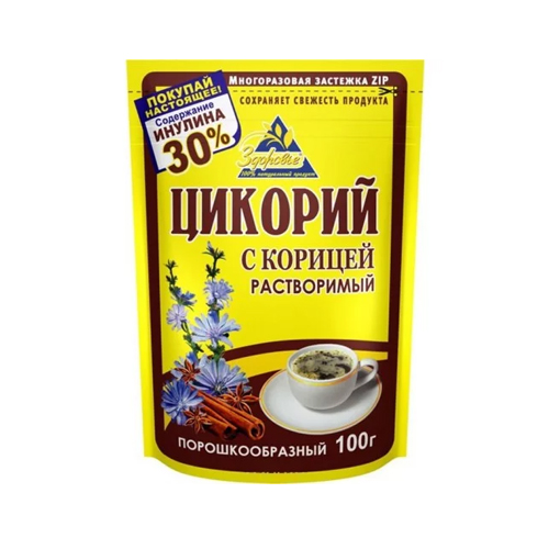 картинка Цикорий "С корицей" растворимый. Здоровье 100г – Prostor.ae