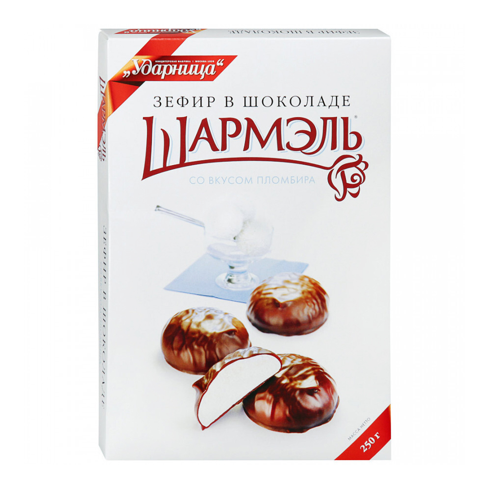 картинка Зефир со вкусом пломбира в шоколаде Шармэль 250г – Prostor.ae