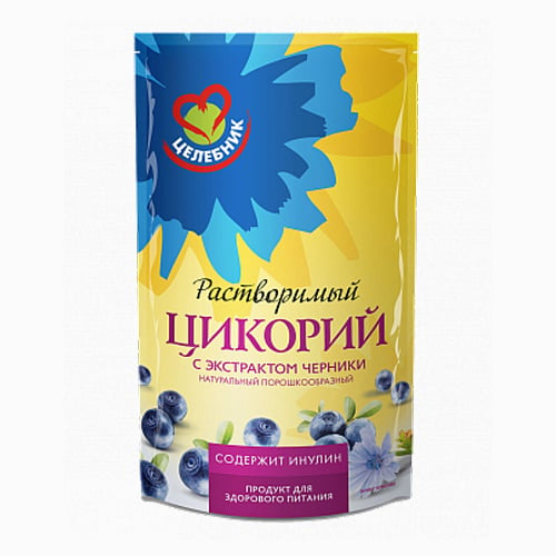 картинка Цикорий с экстрактом черники с содержанием инулина "Целебник" 85г – Prostor.ae