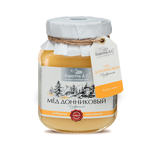 Мёд натуральный цветочный полифлорный (Донниковый. Избранное) "Берестов А.С." 500г