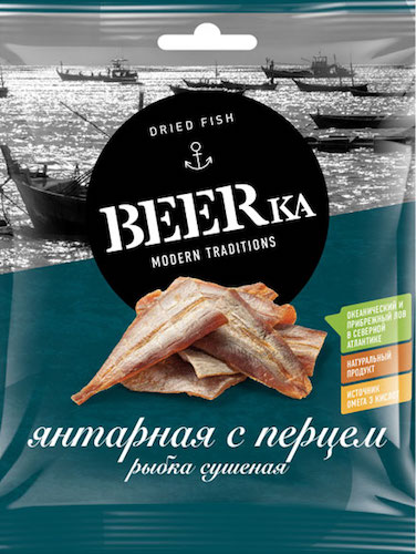 Янтарная рыбка с перцем (сушеная) Beerka 40гр
