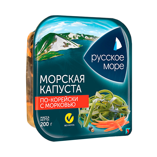 Морская капуста по-корейски с морковью "Русское Море" 200г