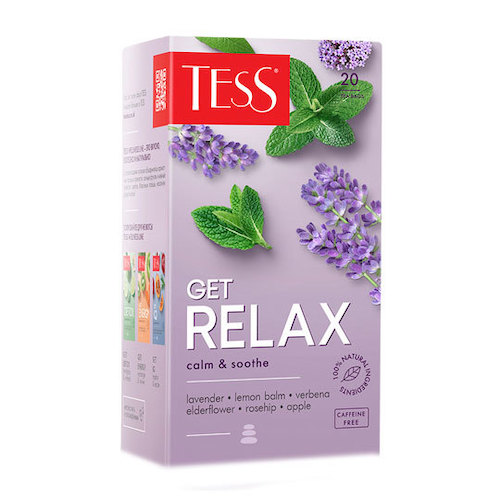 картинка Чайный напиток с ароматом бузины "TESS Get Relax" (20 пакетиков) 30г. – Prostor.ae