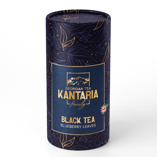 картинка Чай черный из листьев дикой голубики "Kantaria Family" в тубусе (Грузия) 75г. – Prostor.ae