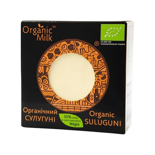 картинка Сыр "Сулугуни" органический 35%. Organic Milk 165г – Prostor.ae