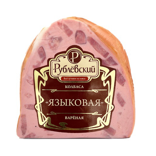 картинка Колбаса «Языковая» варёная, порционный кусок "Рублёвский" ≈400г – Prostor.ae