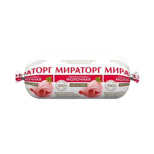 картинка Колбаса Молочная ГОСТ "Мираторг" 470г – Prostor.ae