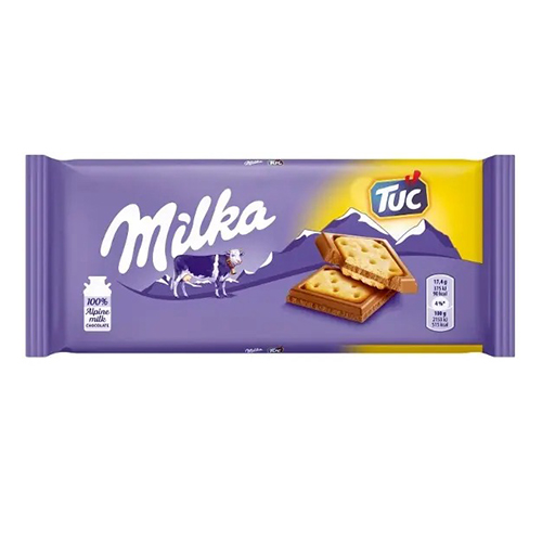 картинка Шоколад молочный "Tuc" с соленым крекером Milka 87г – Prostor.ae