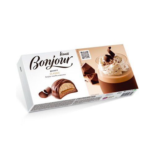 Десерт "Bonjour" классика в шоколаде. Конти 232г