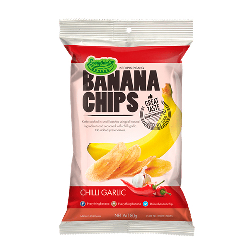 Чипсы банановые "Chilli Garlic" Banana Chips 80г