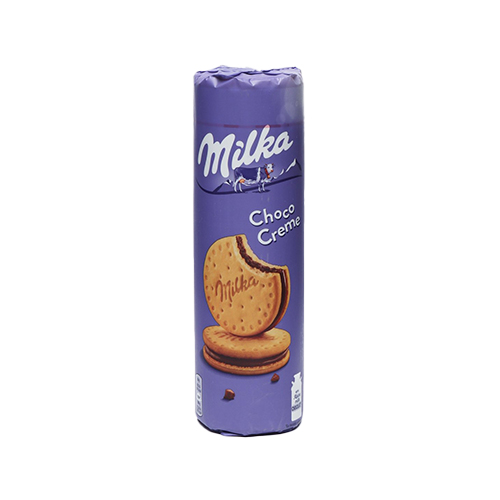 картинка Печенье бисквитное "Choco Creme" с шоколадной начинкой  Milka 260г – Prostor.ae