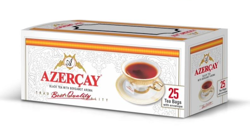 Чай черный с ароматом бергамота в пакетиках "Азерчай" (Азербайджан) 50г. (25х2г.)