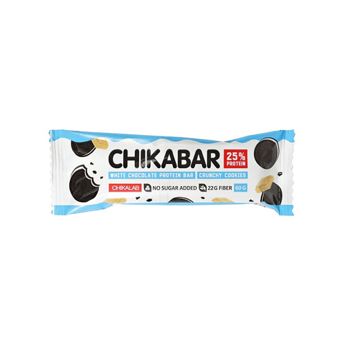 картинка Протеиновый батончик "Печенье с кремом" без сахара с 25% содержанием протеина ChikaLab 60г – Prostor.ae