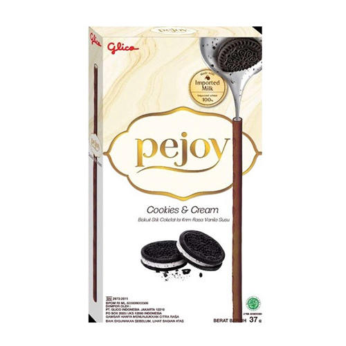картинка Соломка в глазури "Cookies & Cream" Pocky Pejoy 37г – Prostor.ae