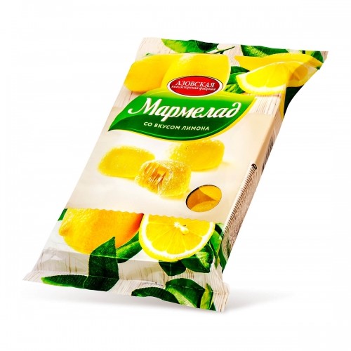 картинка Мармелад желейный со вкусом лимона "Азовская кондитерская фабрика" 300гр – Prostor.ae