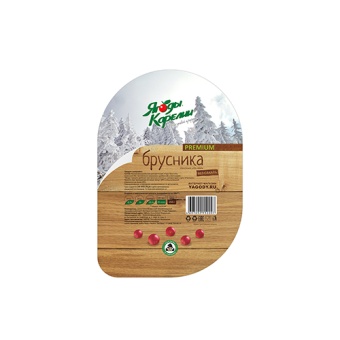 картинка Ягоды дикорастущей брусники быстрозамороженные "Premium" без сахара "Ягоды Карелии" 250г – Prostor.ae