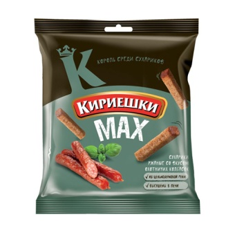 картинка Сухарики ржаные «Кириешки» со вкусом охотничьих колбасок 40гр. – Prostor.ae