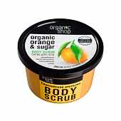 картинка Скраб для тела "Сицилийский апельсин" "Organic Orange & Sugar". Органическое масло апельсина, тростниковый сахар. Тонизирует, моментально восстанавливает гладкость и упругость кожи. Organic Shop 250мл – Prostor.ae