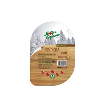 картинка Ягоды дикорастущей клюквы быстрозамороженные "Premium" без сахара "Ягоды Карелии" 250г – Prostor.ae